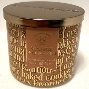 Bath & Body Works Sugared Snickerdoodle Candle 3-Wick Large 14.5oz New